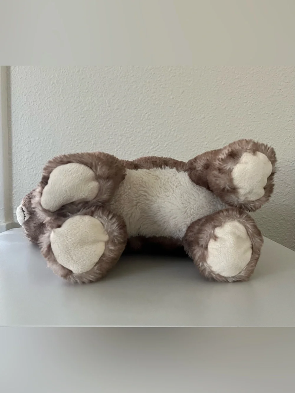 Bunny Plush Carry Handbag, Lined With Zipper, Faux Fur